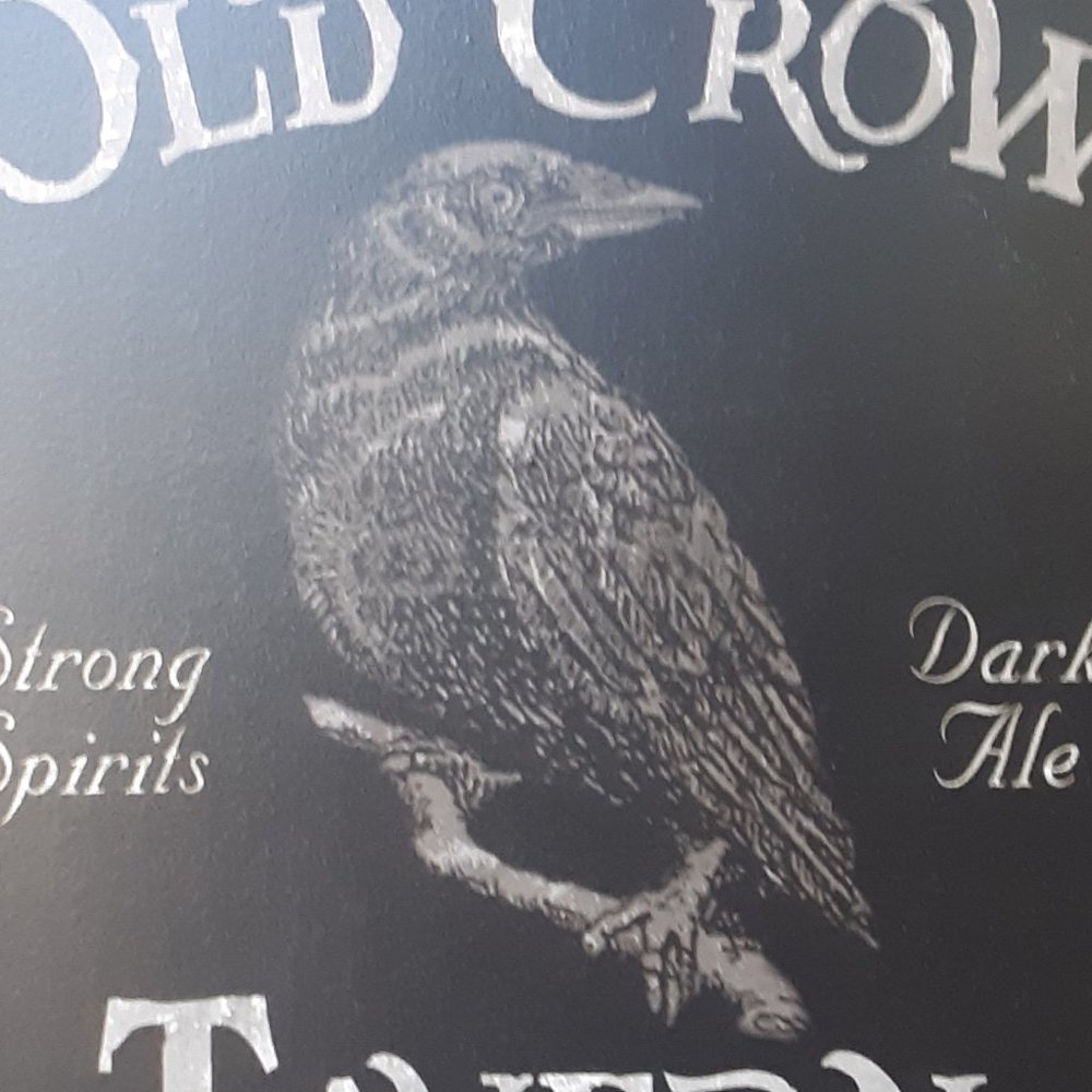 Old Crow Tavern, Metal Halloween Sign - Picture 2 of 2